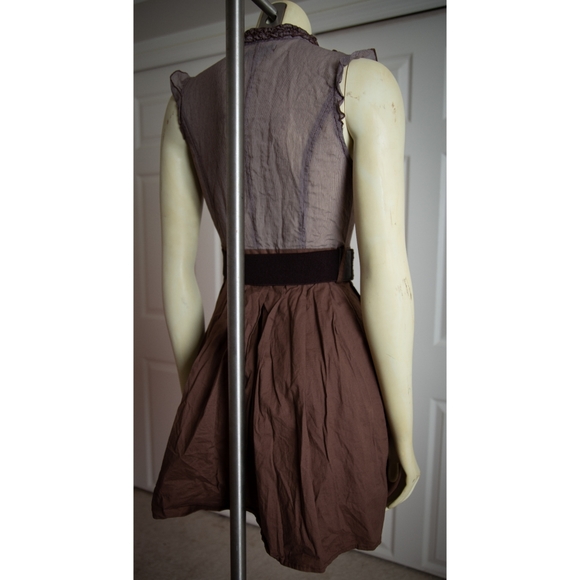 Papaya Brown Ruffle Dress - Picture 6 of 9